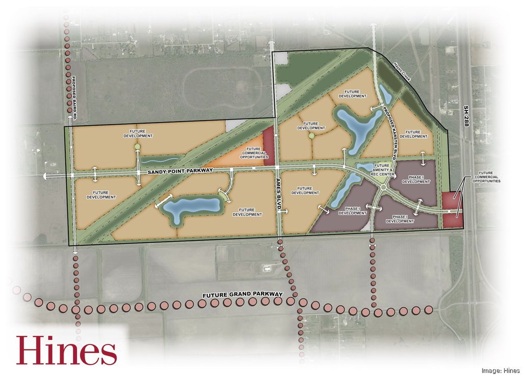 [DMRE Deal] Hines Buys 954 Acres to Develop 2,100-Home Master-Planned Community in Houston Area